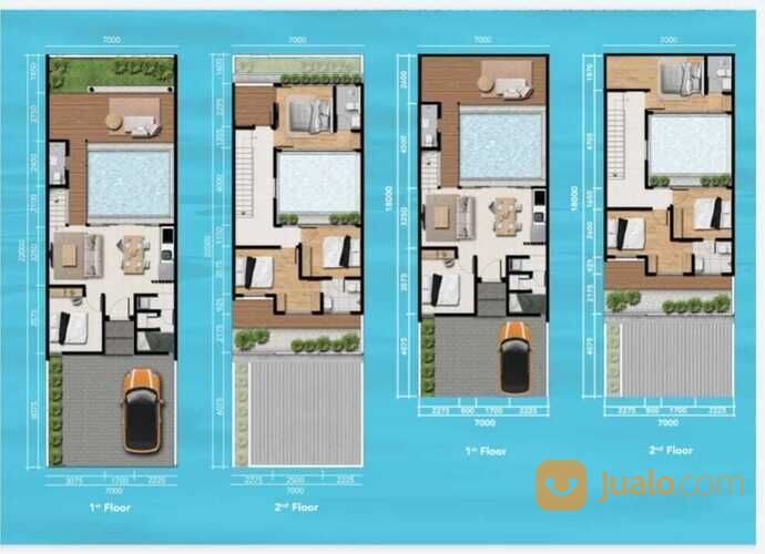 Rumah cluster Z living lake garden Grand wisata