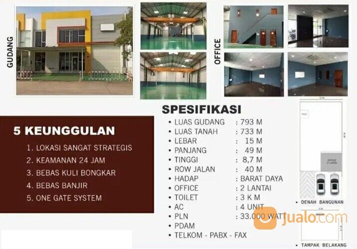 Gudang dalam Kawasan Bizpark 3, Bekasi