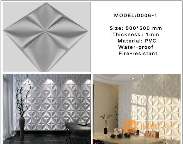 Wallpanel 3d Ukuran 50cm Dan 30cm Buat Indoor Dan Outdoor