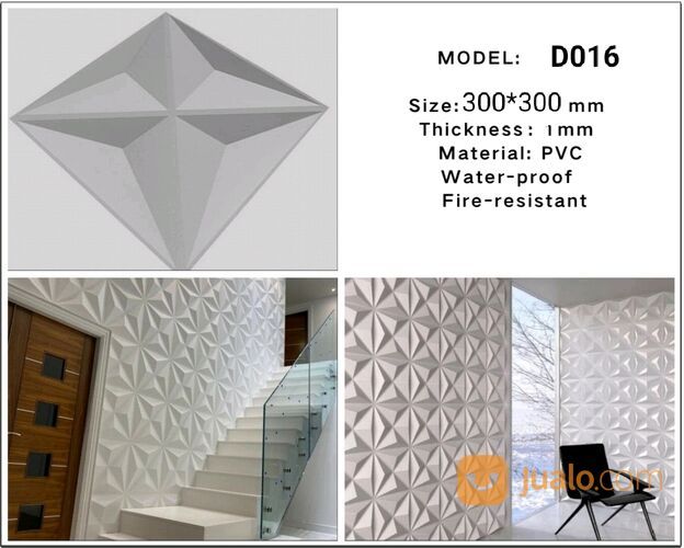 Wallpanel 3d Ukuran 50cm Dan 30cm Buat Indoor Dan Outdoor
