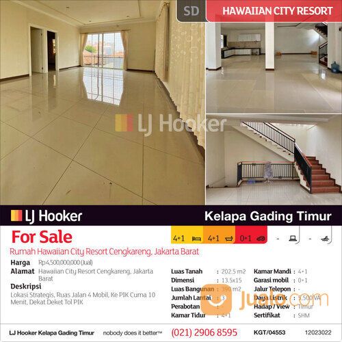 Rumah Hawaiian City Resort Cengkareng, Jakarta Barat