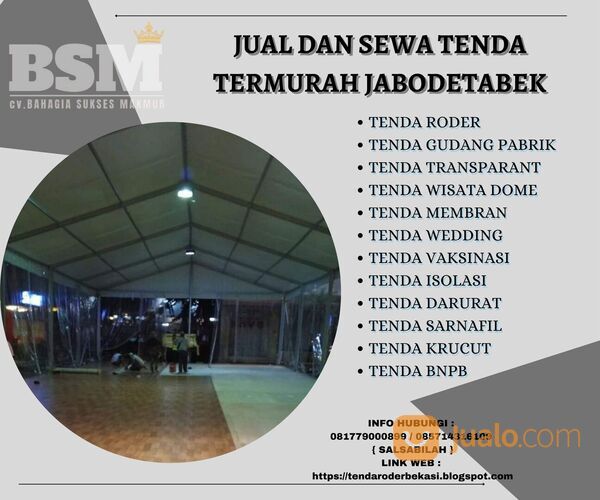 TENDA RODER - TENDA SASRNAFIL - TENDA EVENT MURAH DEPOK