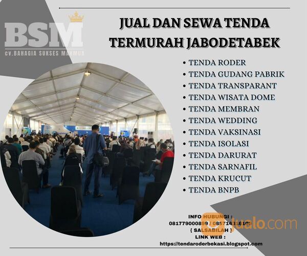 TENDA RODER - TENDA SASRNAFIL - TENDA EVENT MURAH DEPOK