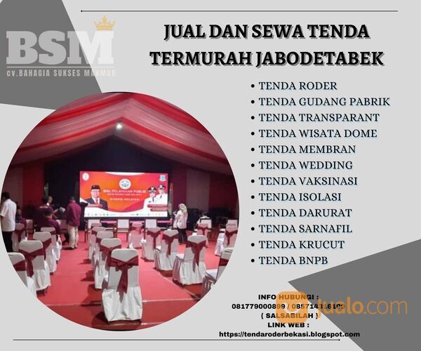 TENDA RODER - TENDA SASRNAFIL - TENDA EVENT MURAH DEPOK