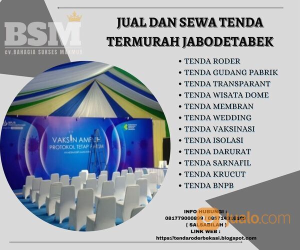 TENDA RODER - TENDA SASRNAFIL - TENDA EVENT MURAH DEPOK