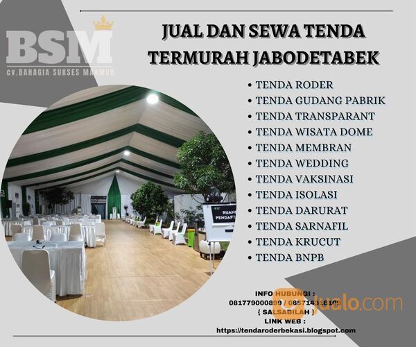 TENDA RODER - TENDA SASRNAFIL - TENDA EVENT MURAH DEPOK