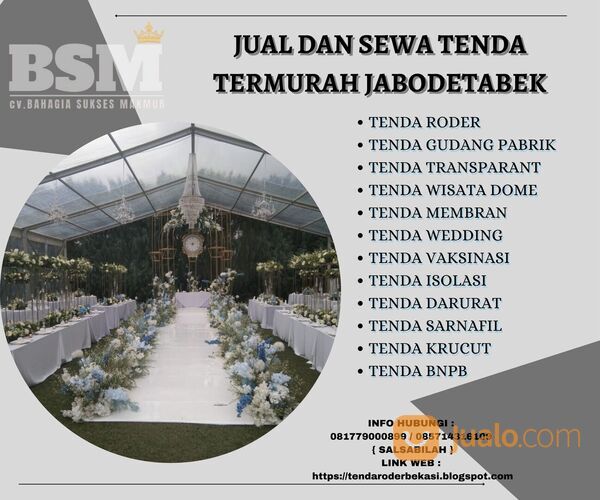 TENDA WEDDING - TENDA PERNIKAHAN MURAH DI JAKARTA
