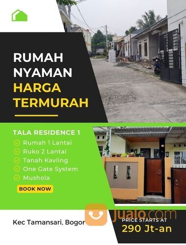 Rumah Minimalis Strategis Tala Residence Taman Sari Bogor