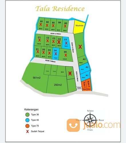 Rumah Minimalis Strategis Tala Residence Taman Sari Bogor