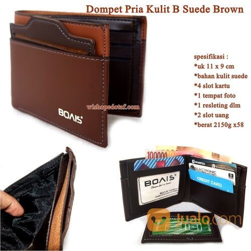 Dompet premium Pria B Suede