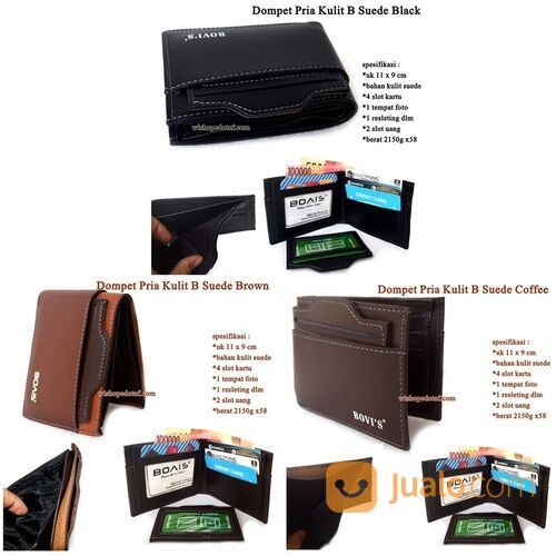 Dompet premium Pria B Suede