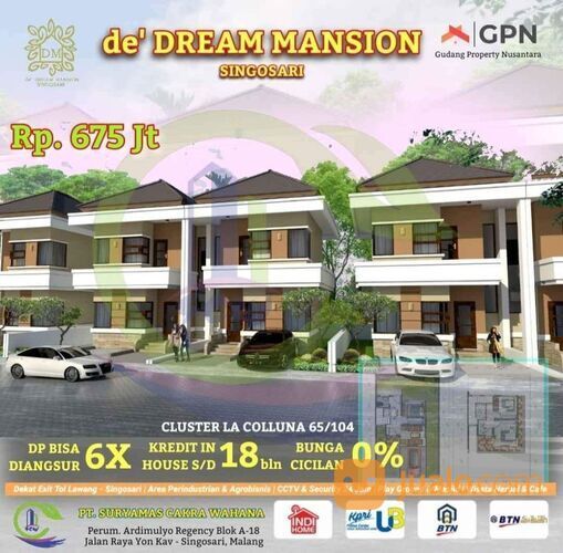 Rumah Mansion Mewah Harga Terjangkau di Singosari