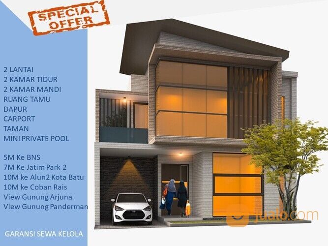 Villa Batu KPR Angsuran 4 Juta Per Bulan ada Kola Renang