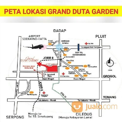 Ruko Grand Duta Garden Dekat Tol Bandara Soekarno-Hatta