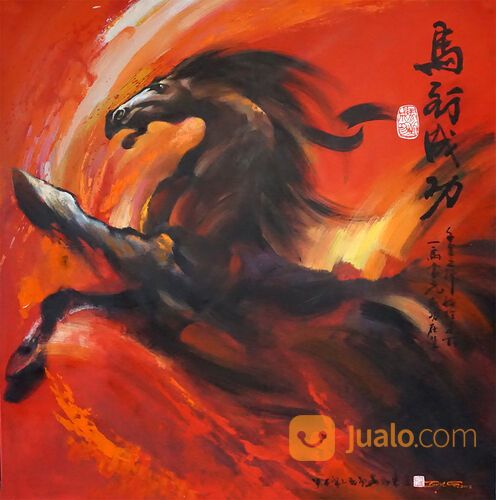 Lukisan Kuda/Horse Oil Painting