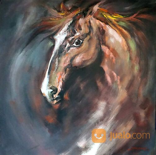 Lukisan Kuda/Horse Oil Painting