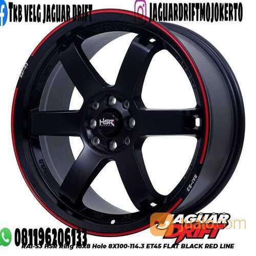 Velg Mobil Reacing HSR RAI-S3 Ring 18x8 Hole 4x100 4x114,3 Free ongkir