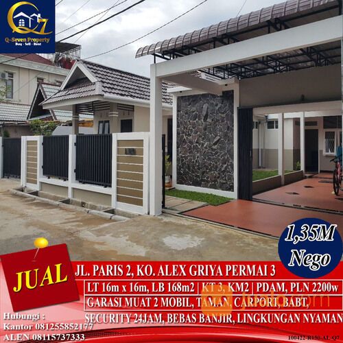 Rumah Strategis Ko. Alex Griya Permai 3, Pontianak, Kalimantan Barat