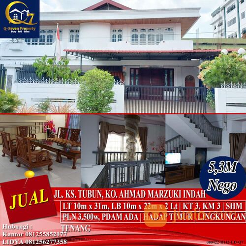 Rumah Mewah KS. Tubun, Ko. Ahmad Marzuki Indah, Pontianak, Kalimantan Barat