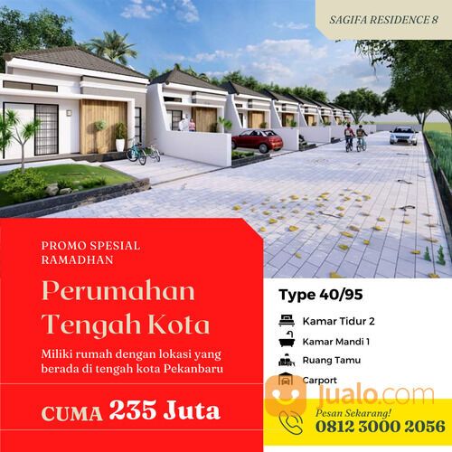 Rumah Type 40 Pekanbaru Harga 235jt Tipe 40/95 Sagifa Residence 8