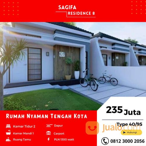 Rumah Murah di Bawah 250 juta Pekanbaru Tipe 40/95 Sagifa Residence 8