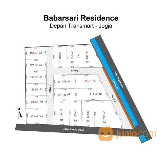 Kavling Kost Sleman, Depan Transmart Carrefour Maguwo.