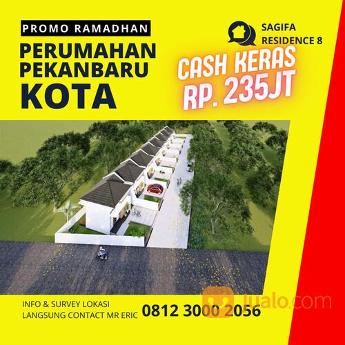 Rumah Type 40 Pekanbaru Harga 235jt Tipe 40/95 Sagifa Residence 8 PROMO