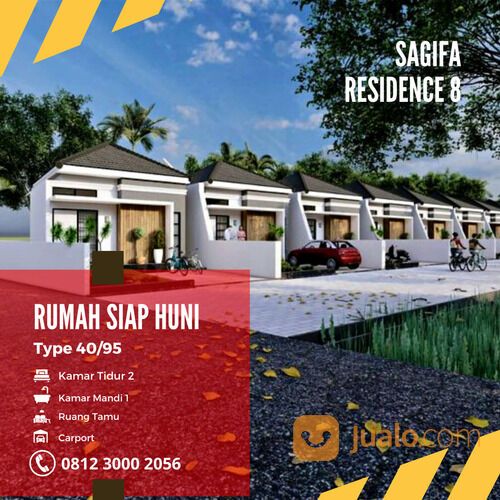 Rumah Type 40 Pekanbaru Harga 235jt Tipe 40/95 Sagifa Residence 8 PROMO