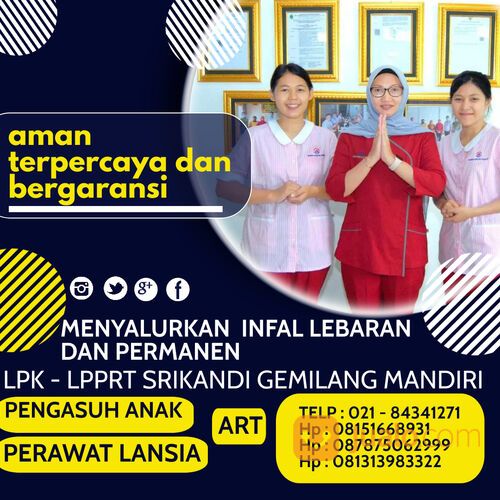 penyalur Penyedia Jasa Kebutuhan Asisten rumah tangga, Babysitter,Perawat Lansia