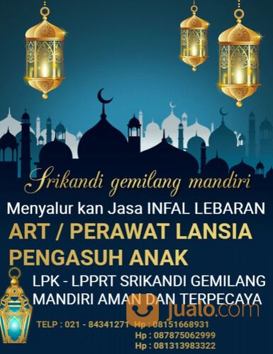 penyalur Penyedia Jasa Kebutuhan Asisten rumah tangga, Babysitter,Perawat Lansia