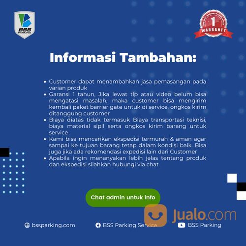 2 Palang Portal Gate RFID Access Reader Kartu Akses Perumahan Cluster