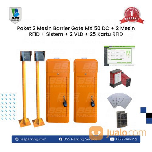 2 Palang Portal Gate RFID Access Reader Kartu Akses Perumahan Cluster