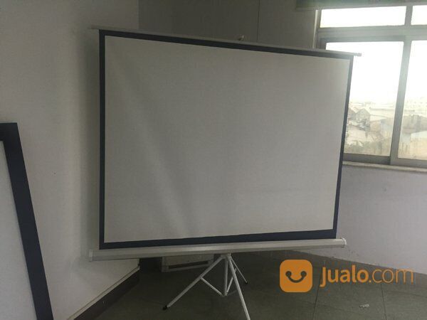 layar proyektor tripod 213cm x 213cm terlaris