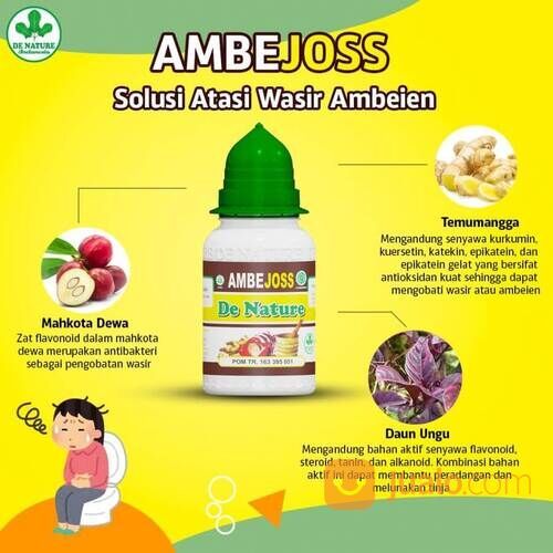 AMBEJOSS DE NATURE Obat wasir ambeien luar dalam benjolan kecil di anus herbal