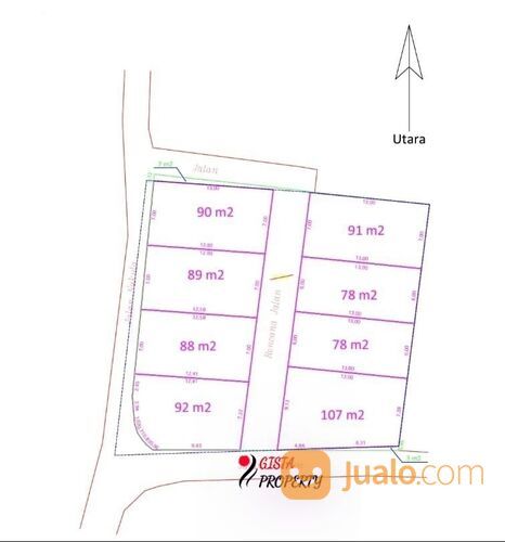 Rumah Baru 2 LT Dalam Cluster Lokasi di Jalan Putri Tunggal Cimanggis Depok