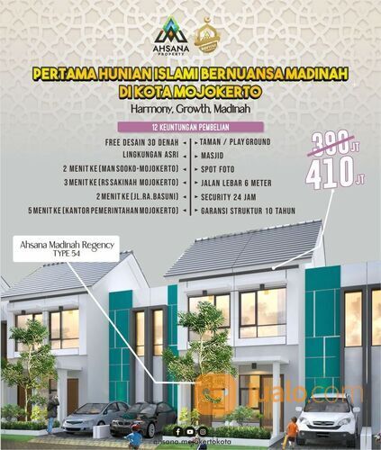 Perumahan 2 Lantai Hanya 400 Jutaan di Sooko, Mojokerto