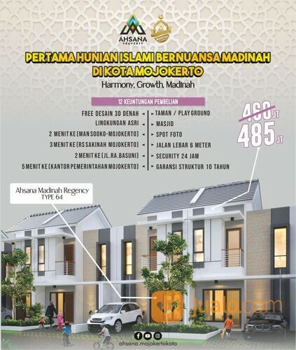 Perumahan 2 Lantai Hanya 400 Jutaan di Sooko, Mojokerto