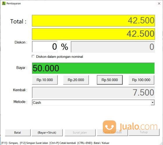 Aplikasi Kasir Toko Minimarket di Kota Samarinda