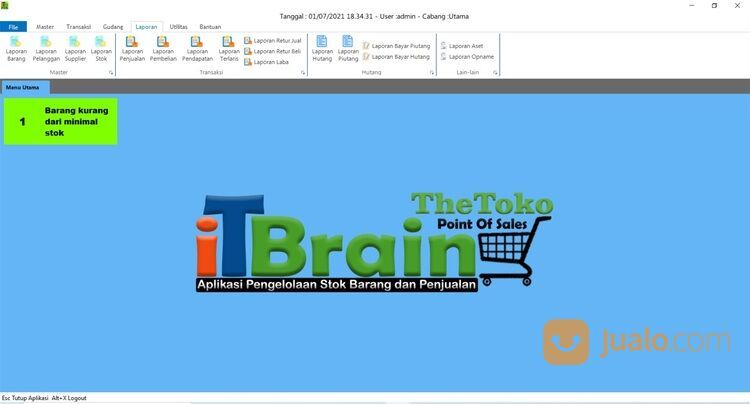 Aplikasi Kasir Toko Minimarket di Kota Samarinda