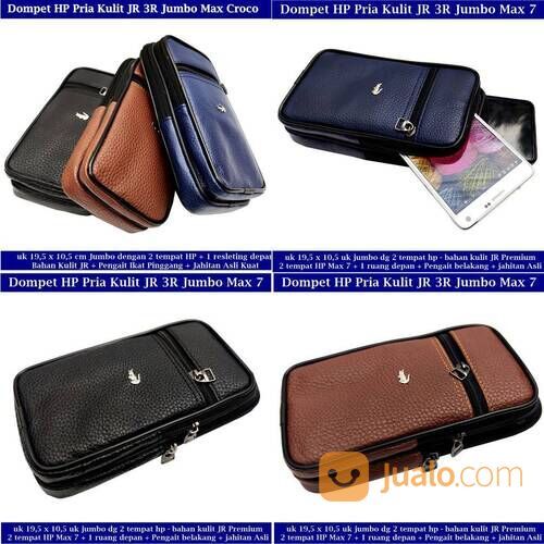 Dompet Kulit Hp Pria Pinggang Resleting 3 JR Max
