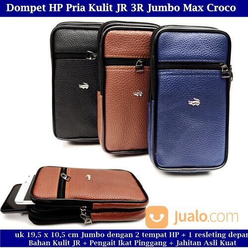 Dompet Kulit Hp Pria Pinggang Resleting 3 JR Max