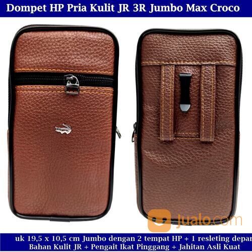 Dompet Kulit Hp Pria Pinggang Resleting 3 JR Max