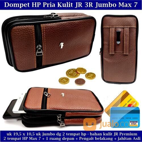 Dompet Kulit Hp Pria Pinggang Resleting 3 JR Max