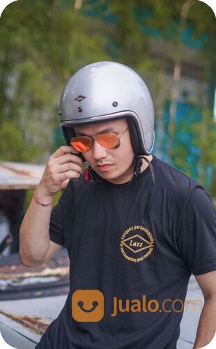 Helm Bogo Classic Retro Original (Warna Silver)