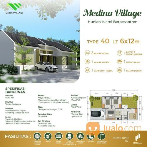 Rumah Islami Medina Village nuansa Asri dan Aman di Maros