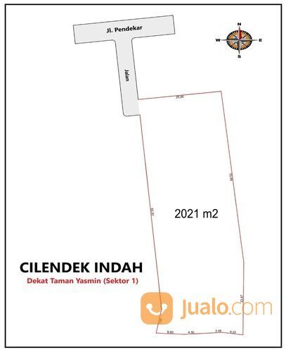 Tanah Kavling Kota Bogor Area Perumahan Taman Yasmin (Sektor 1)