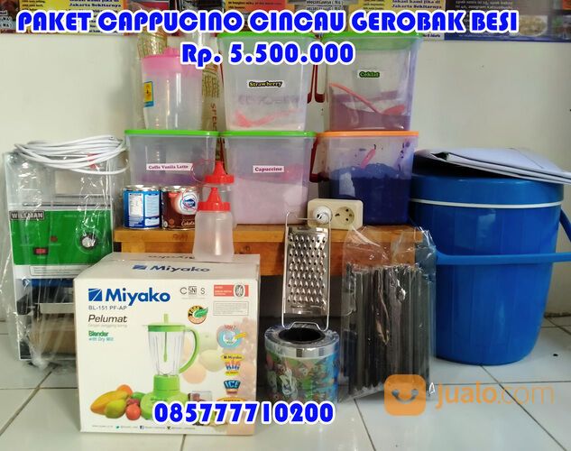 Paketan Gerobak Lengkap Es Cappucino Cincau