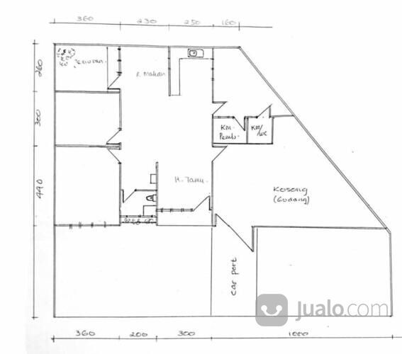 Rumah bahan di griya pratama, kelapa gading