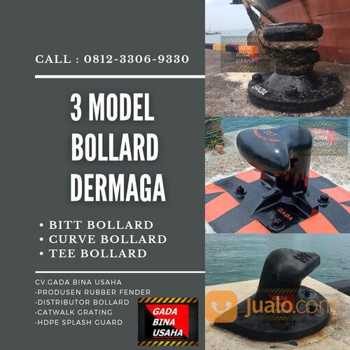 Tee Head Bollard Bolder Dermaga Pelabuhan
