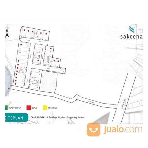 RUMAH CLUSTER SAKEENA RESIDENCE CIPUTAT TANGERANG SELATAN